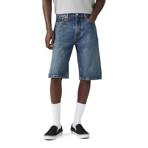 Levi's Men's 469 Loose Straight Denim Shorts (Also Available in Big & Tall), Indigo Heartbreak (Non Stretch), 36 Standard
