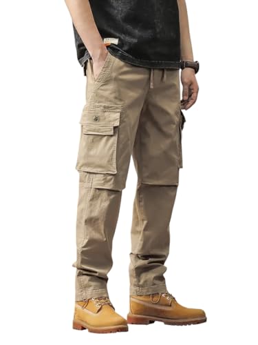Image of TAGAS Men's Cotton Cargo Pants | Men Cargo Jogger Pant | Slim Fit Track Pants with Side Pockets | Stylish Streetwear Lower for Gym, Casual & Travel