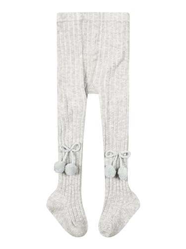 Kaerm Infant Baby Girls Tights Footed Leggings Bowknot Princess Stockings Warm Knit Pantyhose for Under Dress Grey 0-12 Months