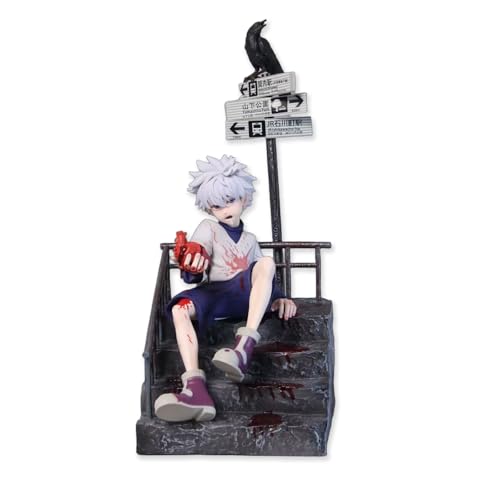 Killua Zoldyck Figure 13.4 inches (34 cm) PVC Statue Ornament Gift Neighborhood Unofficial