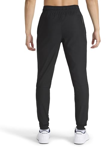 Reebok Men’s Striker Pant, Standard Fit, 30” Inseam, Lightweight Poly Fabric, Black, X-Large - image 2