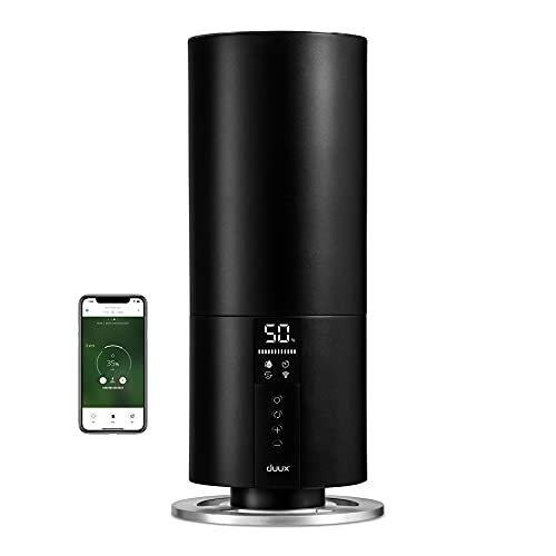 Duux Beam Mini 2 Luftbefeuchter Ultraschall Steuerung Per Fernbedienung & Smartphone - Leistungsvoller Air Humidifier - 3L Raumbefeuchter Bis 30m² - Luftbefeuchter Schlafzimmer (Schwarz) Cover