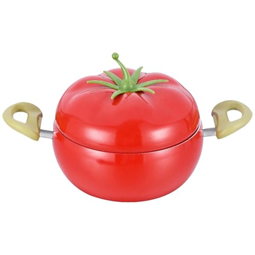 Duroecsain - Olla para sopa con tapa, olla con tapa - Olla de cocina con forma de fruta,Utensilios de cocina versátiles versátiles, cacerola de cocina profunda antiadherente