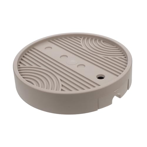 DOITOOL Support Pot Fleurs Rond avec roulettes et Bac Récupérateur Eau Amovible pour Mobilité Facile et Drainage