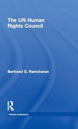 The UN Human Rights Council book cover