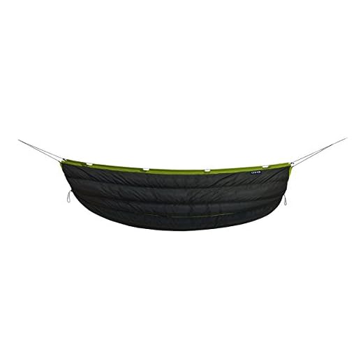 ENO - Eagles Nest Outfitters Blaze UnderQuilt, Ultralight Camping Quilt, Charcoal/Lime