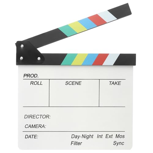 YOKIVE Movie Film Clapboard, Wooden Clapboard | Director...