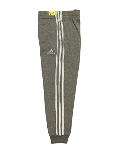 adidas Little Boys' Fleece Jogger Pants (8, Dark Grey)2
