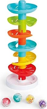 Kidoozie - Whirl 'N Go Ball Tower - Toddler Ball Drop Toy | Drop a ball & watch it spiral, whirl & pop out below - visual tracking & motor practice on joyful repeat, Ages 9-24 Months
