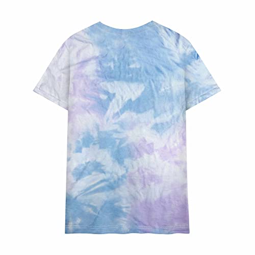 DALIX Astronaut Spaceman Embroidered Tie Dye Short Sleeve T-Shirt3