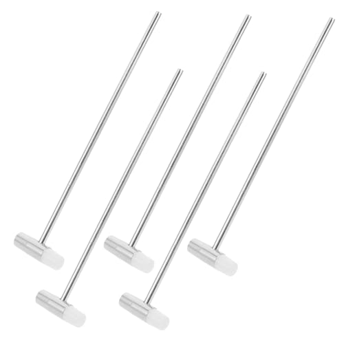 Gogogmee 5pcs Small Hammer Tuning Tools for Watch Jewelry Repair Building Blocks Hammer Accessories DIY Craft Mallets