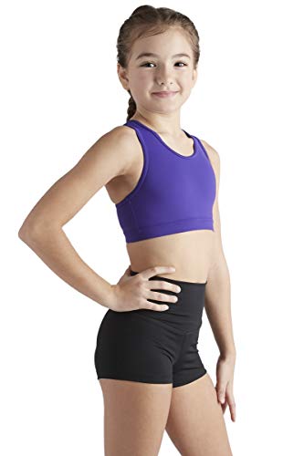 Liakada Girls Stylish & Supportive Basic Sports Bra with Integrated Bra Shelf Liner Dance, Gym, Yoga, Cheer!