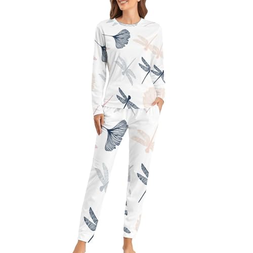 Pyjama femme manches longues et pantalon fluide contre les réveils nocturnes
