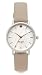 Kate Spade Women's Metro Stainless Steel Analog-Quartz Watch with Leather Calfskin Strap, Grey, 16 (Model: KSW1141)