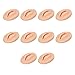 10PCS Lips Fake Tattoos 3D Realistic Silicone Practice Lips Skin, Easy To Color Soft Cosmetic Makeup Lips Training For Tattooing Microblading Practice Lips Practice (Dark Skin Color)