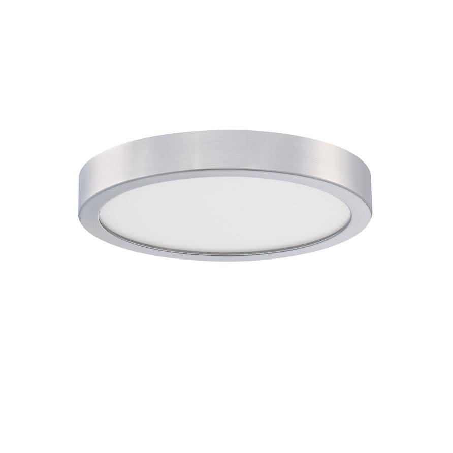 Westinghouse Lighting 6119840 Traditional One-Light, 21 cm 18 Watt LED Indoor Flush Mount Fixture, Brushed Nickel Finish, Acrylic Shade - Image 2