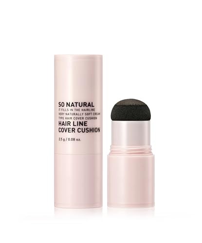 SO NATURAL Hair Cover Cushion - Soft Cream Jelly Texture for Dark Brown Hair Line