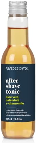 Woody's After Shave Tonic – Soothing Aftershave for Men, Calms Skin, Reduces Razor Burn & Irritation, Post Shave Splash, 6.3 oz