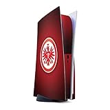 DeinDesign Skin kompatibel mit Sony Playstation 5 Disc Edition Folie Sticker Eintracht Frankfurt Offizielles Lizenzprodukt Wappen