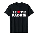 Simpatico paddie nome personalizzato personalizzato I Love Paddie I Heart Paddie abbinato fidanzata e fidanzato coppia paddie nome con simbolo del cuore/segno d'amore design personalizzato è un regalo perfetto per lei per mostrare il vostro sostegno o amore a chiunque chiamato Paddie