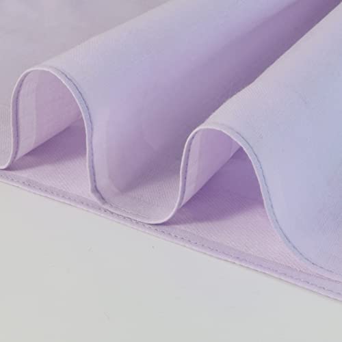 Image of HOULIFE Men's Cotton Handkerchiefs, Solid Color 60S Soft Cotton Hankies for Men Women 6 /12PCS 15.7 inchx15.7 inch