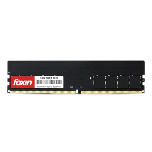 Image of Foxin 8GB DDR4 Desktop RAM 3200 MHz | UDIMM | Long-DIMM | 1.2V Low Voltage | 288-PIN Pin, Single Channel Memory, Intel & AMD Compatible | High-Speed PC Memory Upgrade | 10 Years Warranty