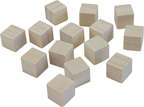 Stem Inventions Unfinished Solid Wood Cubes For Craft Projects And Math Games, 1/2 Inch Cubes, Pack Of 200 #TOP1