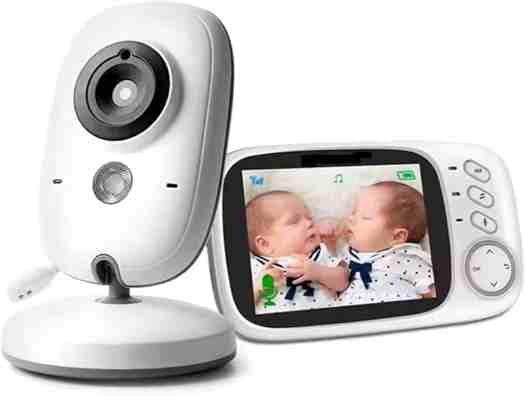 Babá Eletrônica Com Tela 3.2”, Visão Noturna e Áudio Bidirecional Para Monitorar Bebê