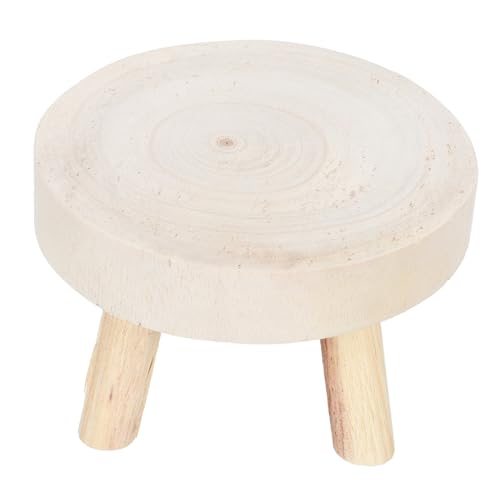 iplusmile Soporte de Madera para Plantas Minimalista Taburete bajo Estable para Interiores y Exteriores Decoración Jardinera Elegante