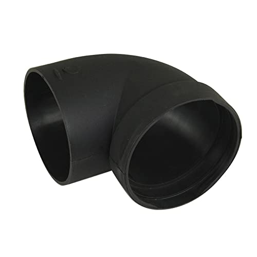 CYDZSW 75mm/3inch Diesel Air Heater Duct Connector,Ducting Pipe Outlet Connector for Diesel Air Parking Caravan Heaters,High Temperature Resistance,L Shape Elbow,Black(75mm) - Thumbnail 6