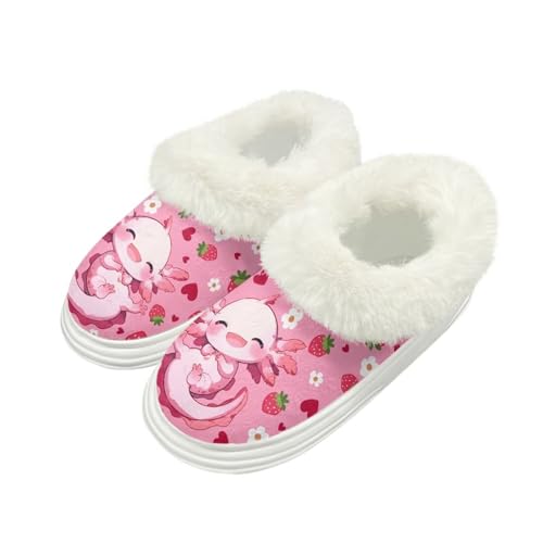 Women's Bootie Slipper Plush Warm Indoor Outdoor House Shoes Slip-On Cozy Comfy Fleece Lined Slipper