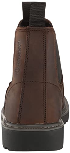 Wolverine Women's Floorhand Romeo Waterproof Chelsea Boot, Dark Brown, 8 Wide #TOP2