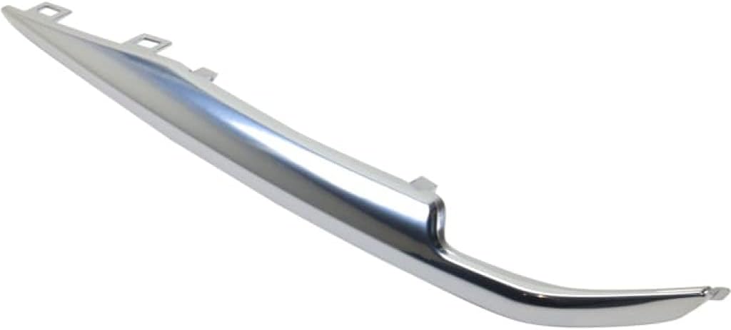 For Cadillac Escalade/Escalade ESV Bumper Trim 2015 16 17 18 19 2020 Driver Side | Front | Satin Nickel Chrome | Cover Molding | GM1046111 | 22968428