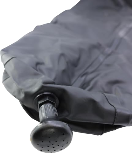 Ducha solar compacta de 10 litros con diseño cilíndrico negro de alta absorción 2