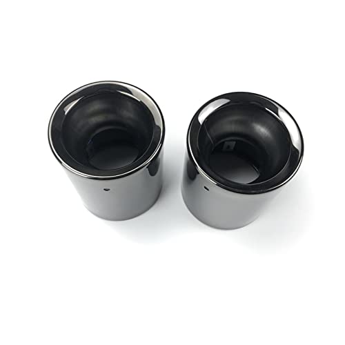 Punta de escape para Mini Cooper R55 F54, cubiertas negras que mejoran la estética del silenciador