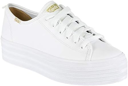 Keds Triple Up Leather, Sneaker Womens, White Leather, 7.5 Medium | Image 2