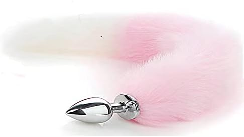 Pink Sexy Fox Tail Cosplay Anal Plug Anal Butt Plug Adult Sex Toy...