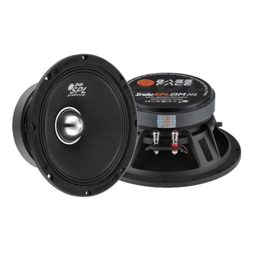 Impedance : 4.0 ohm BASSFACE Indy SPL8M/4 COPPIA Mid Woofer 20 cm 250 Watt rms Medio bassi 20cm