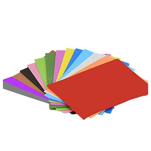 Hoja de GOMA EVA (14 piezas) -8x12 Pulgada-2 mm Tamaño A4 grueso para actividades de manualidades para niños Cortadores de bricolaje Art-21x30cm (Multicolor)