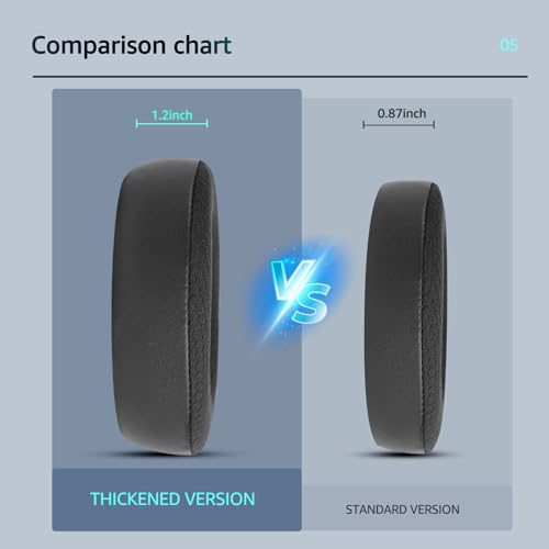 Almohadillas de repuesto de tela de malla para auriculares Arctis Nova Pro Wireless/Arctis Nova Elite (No compatibles con otros modelos), almohadillas con grosor añadido alto (Negro) miniatura 3