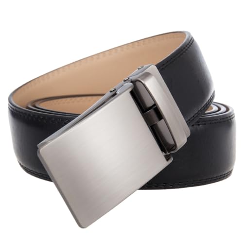 JSEIAJB All Match Business Color Men's Automatic Buckle Belt Two Layer Cowhide Leisure Belt3