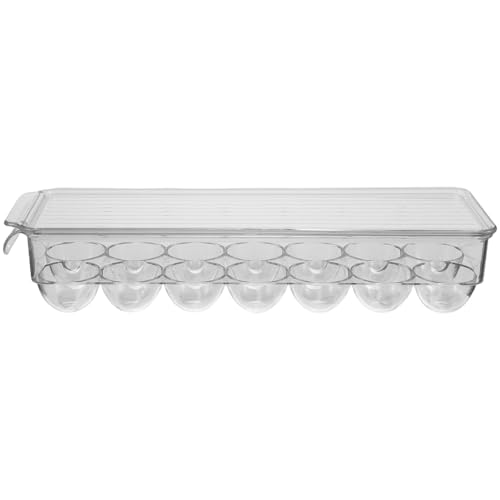 Soporte para huevos con asa para solucionar la falta de espacio en nevera