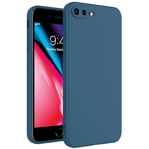 Image of for iPhone 8 Plus Case Dark Blue, Scratch Resistant with Soft Touch, Slim Thin Phone Cover for iPhone 7 Plus 5.5 inch