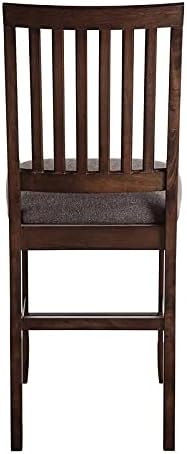 Miniatura 10 de Bowery Hill Juego de comedor de almacenamiento de 7 piezas de madera espresso de transición