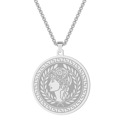 Collier Athéna déesse de la sagesse idée cadeau mythologique pour femme
