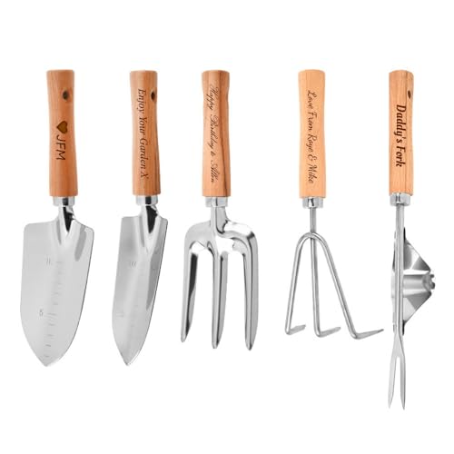 Personalised Garden Hand Tools Set Engraved Trowel