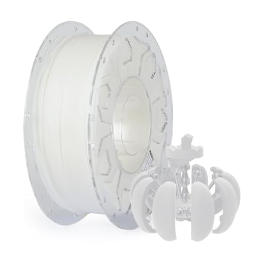 Creality PLA Filament 1.75mm, 3D Printer Filament, 1kg (2.2lbs) Spool,Fits for FDM 3D Printers (White)