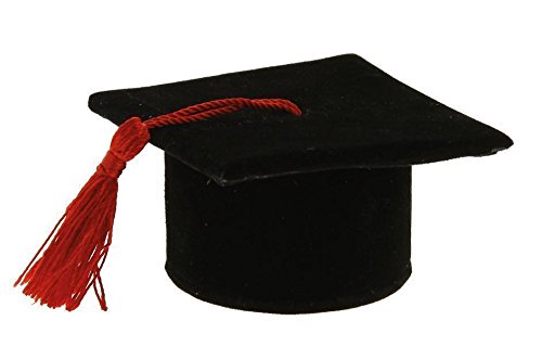 12X Scatolina legno portaconfetti TOCCO LAUREA 7x9 cm BOMBONIERA 1FGB