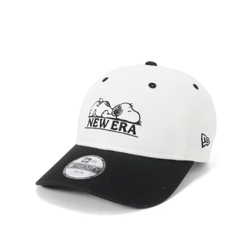 ニューエラ(new era) ニューエラキッズ キャップ YOUTH9TWENTY PEANUTSスヌーピーコラボ ホワイト/ブラック YOUTH 52-56cm YTH 920 PEANUTS NEWERA BLK 14432161 NER36K5612