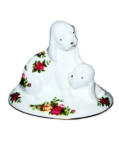 Royal Albert Puppies Playing Old Country Roses Figure